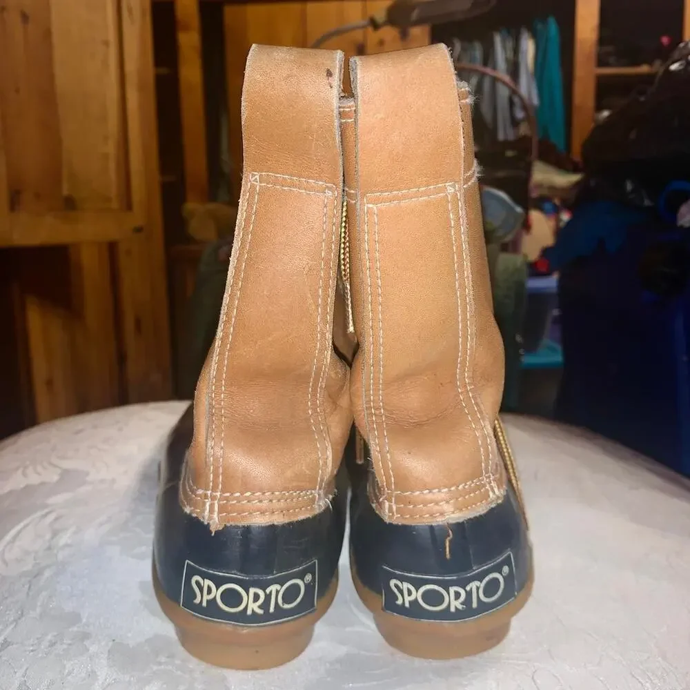 VINTAGE 80'S SPORTO DUCK BOOTS 8